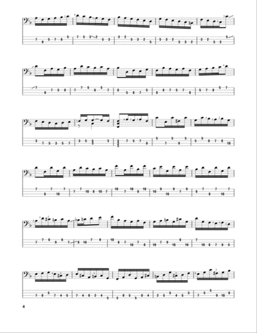 Cello Suite No. 5 In C Minor, BWV 1011 Cello scores gallery preview page 4