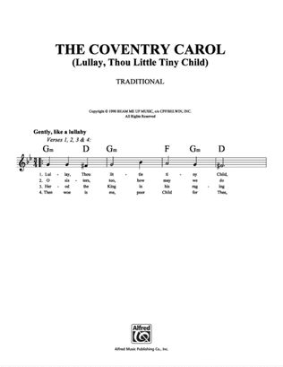 Coventry Carol, The (Lullay, Thou Little Tiny Child)