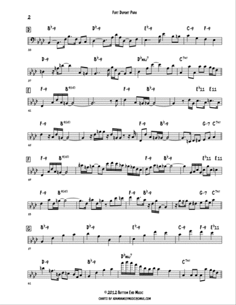 Fort Dupont Park Small Ensemble scores gallery preview page 2