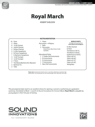 Book cover for Royal March: Score