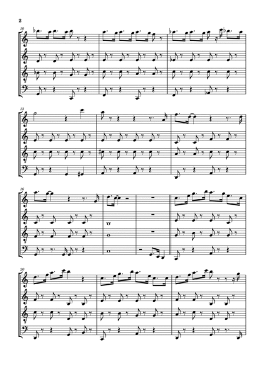 Christmas Is Annoying Christmas Is Annoying Saxophone Quartet scores gallery preview page 3