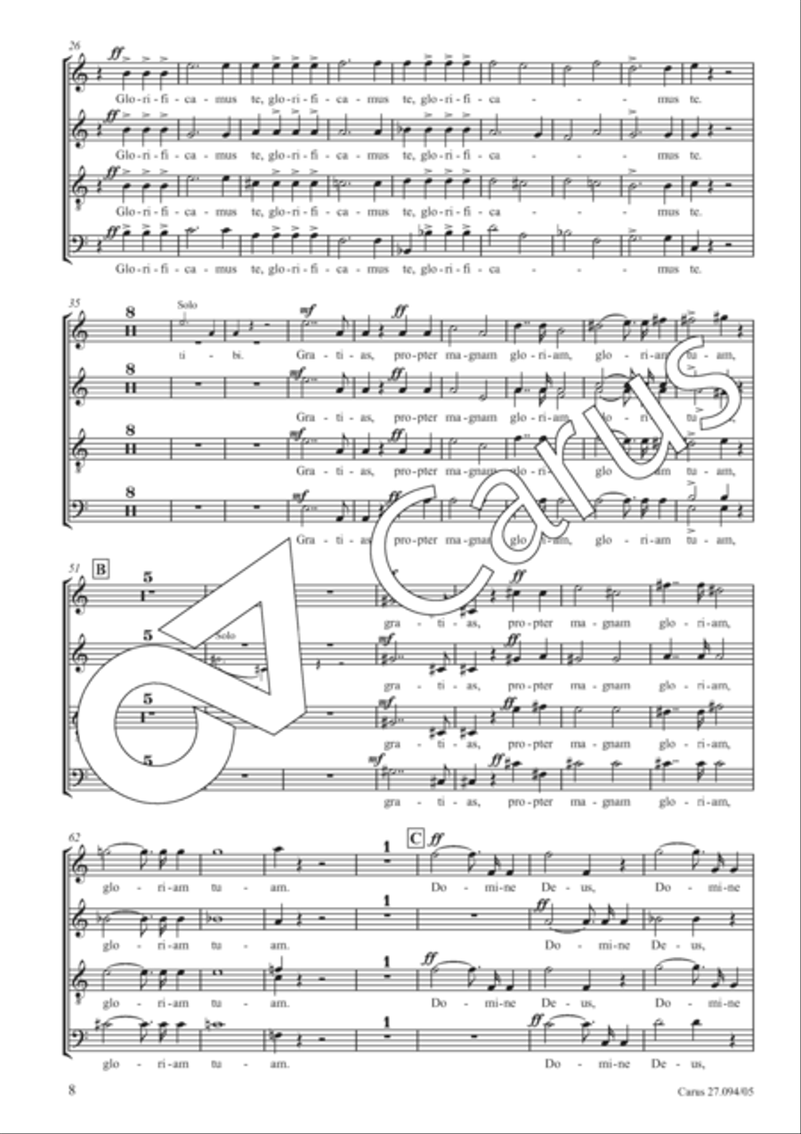 Mass in F minor SSAATTBB scores gallery preview page 9