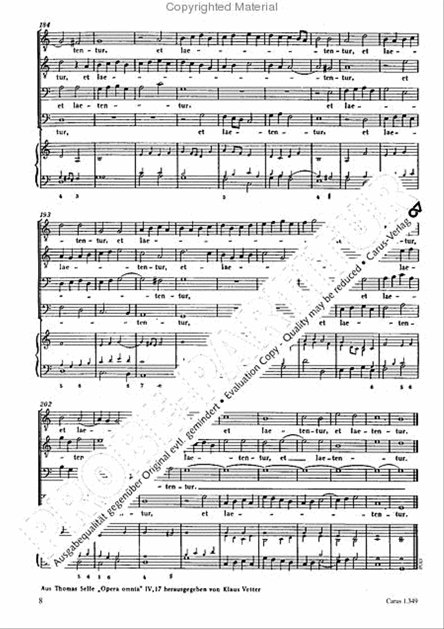 Benedicam Dominum (Sei gepriesen, Herr, mein Gott) TTBB scores gallery preview page 9