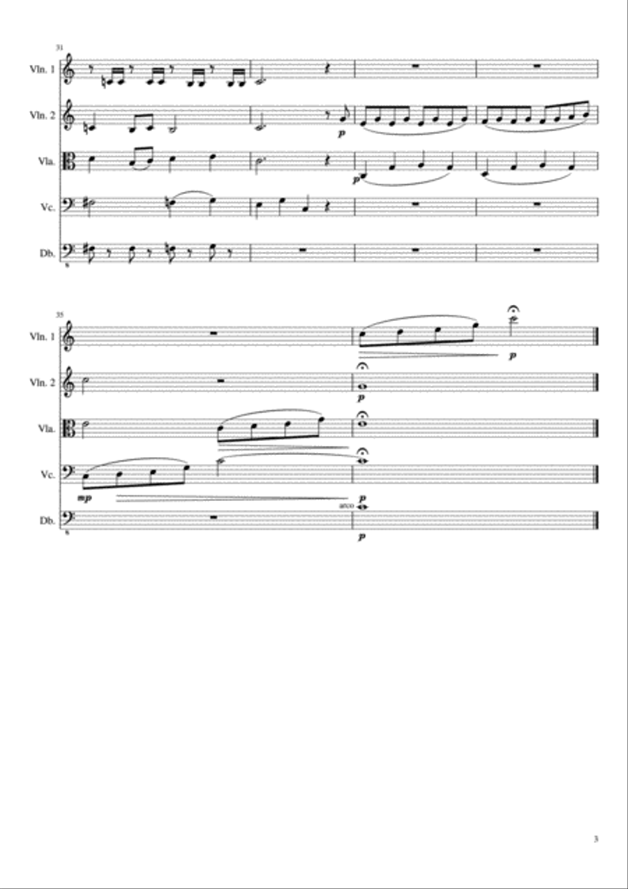 Over The Rainbow (from The Wizard Of Oz) String Quintet scores gallery preview page 4