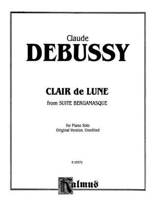 Book cover for Debussy: Clair de Lune (from Suite Bergamasque)