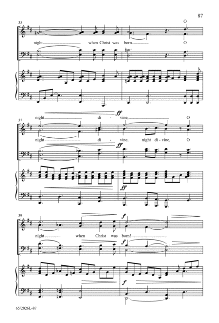 Night of the Father's Love 4-Part scores gallery preview page 88