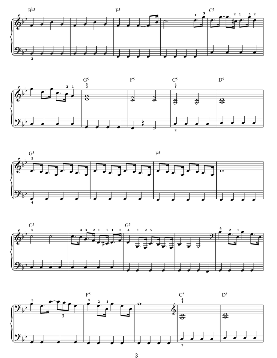 Angry Dance Easy Piano scores gallery preview page 3