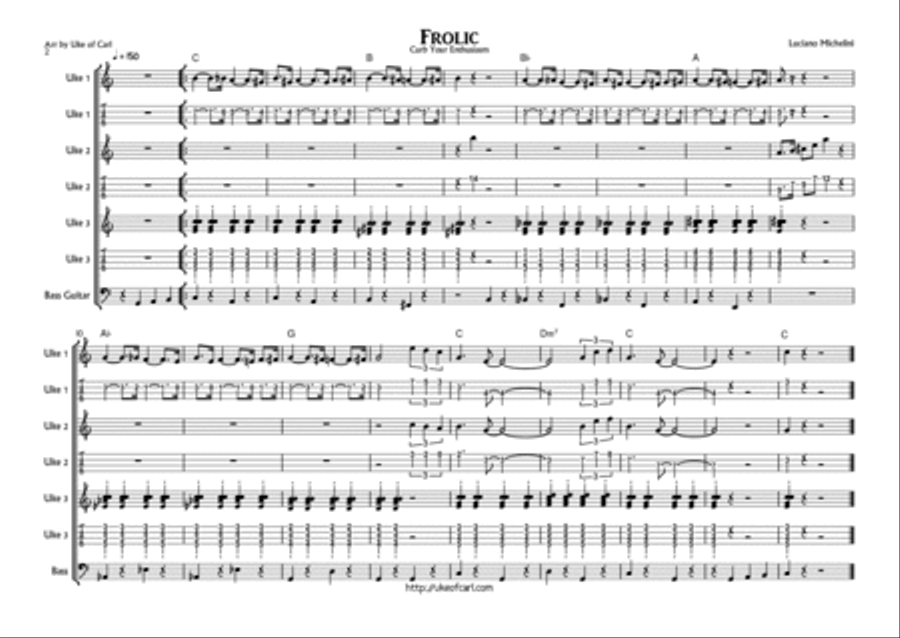 Frolic (theme From Curb Your Enthusiasm) Ukulele scores gallery preview page 5