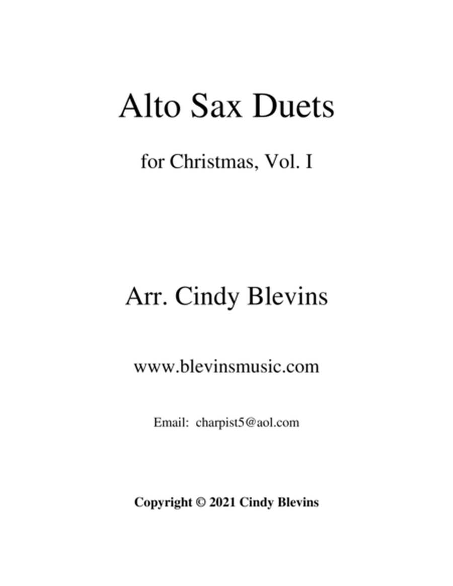 Alto Sax Duets for Christmas, Vol. I (12 arrangements) image number null