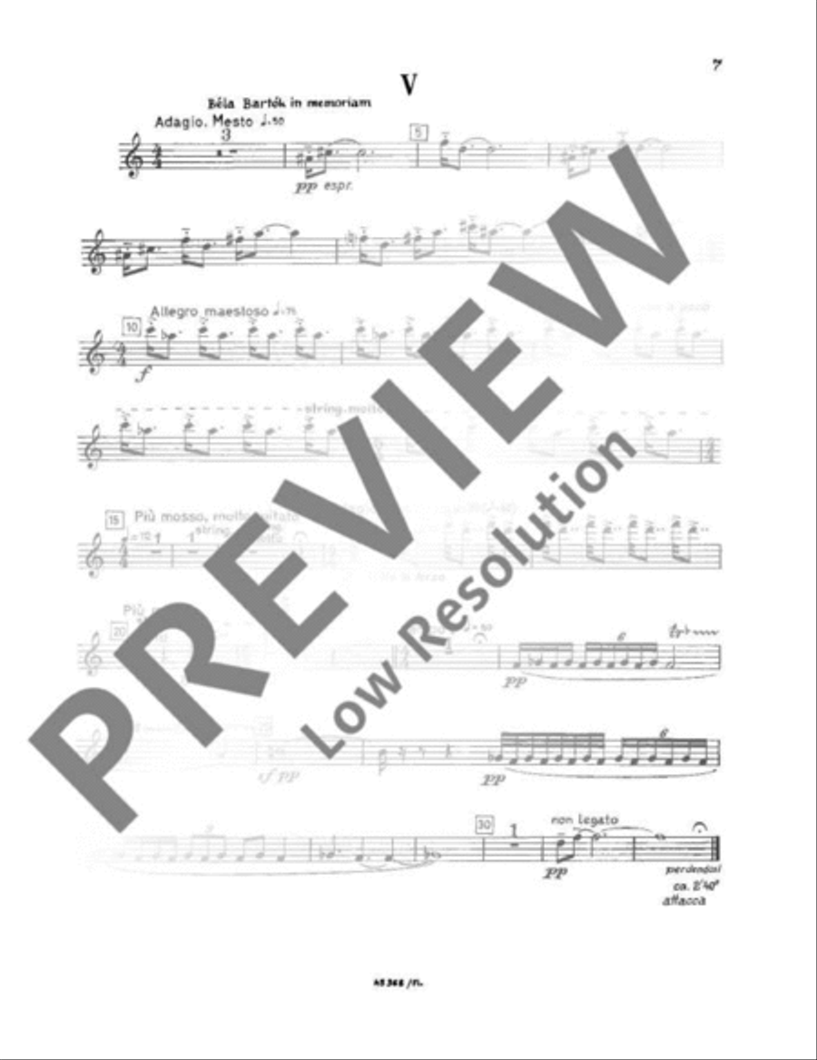 Six Bagatelles Woodwind Quintet scores gallery preview page 8