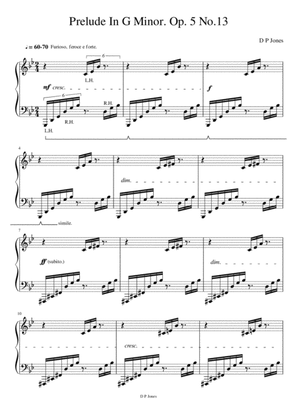 Prelude In G Minor (Op.5 No.13)