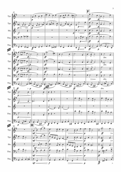 Faure: Requiem Op.48: I. Introit et Kyrie - brass quintet image number null