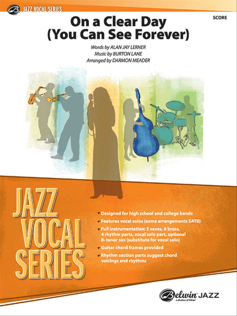 On a Clear Day (You Can See Forever) Jazz Ensemble scores gallery preview page 1
