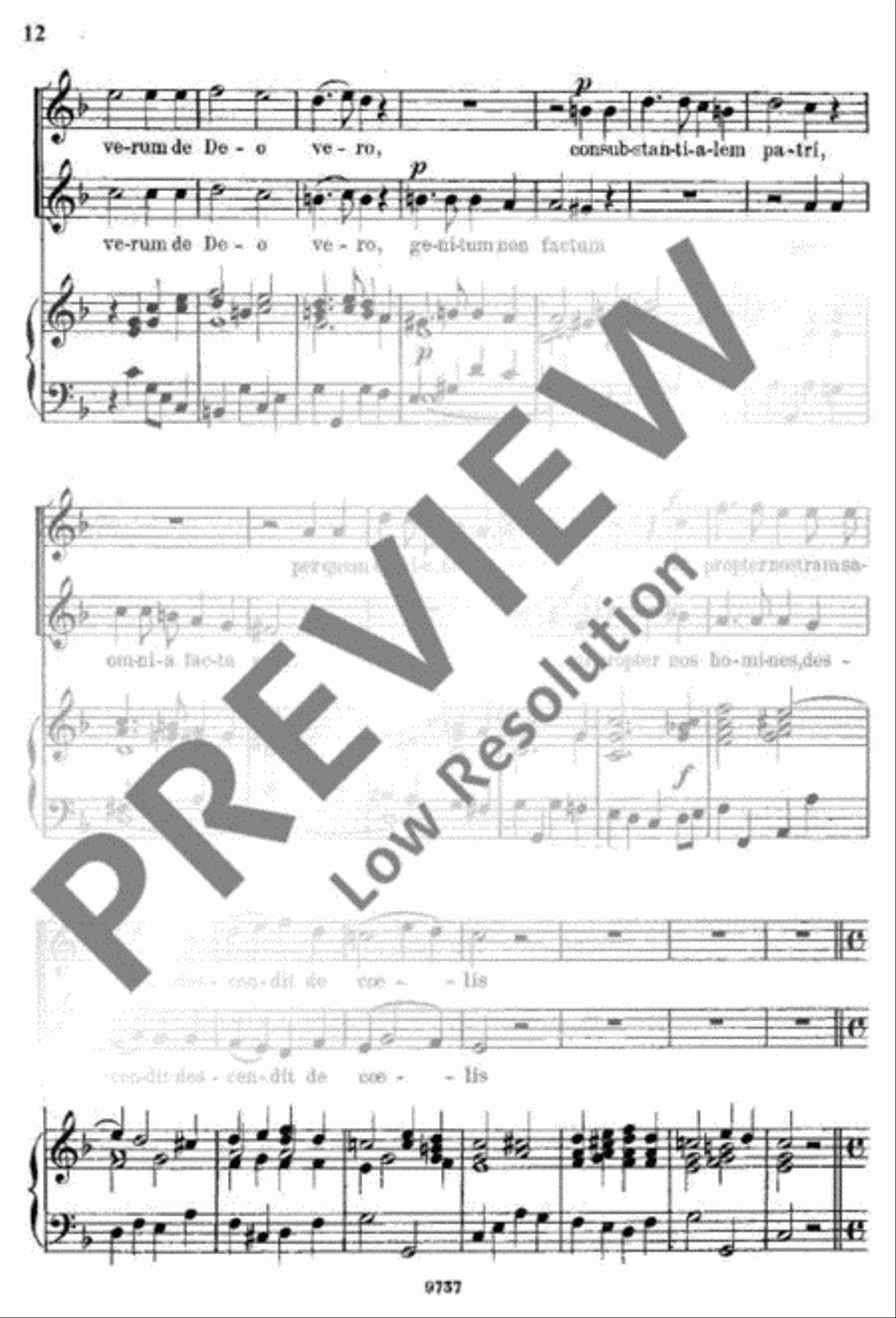 Missa brevis Organ Accompaniment scores gallery preview page 13