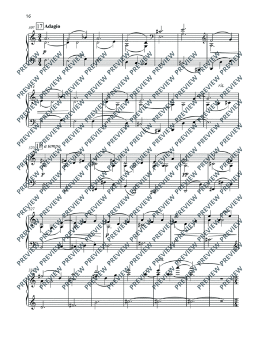 Castillo Interior Piano Solo scores gallery preview page 17