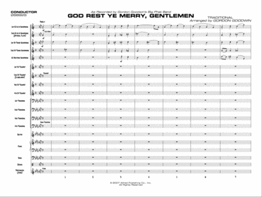 God Rest Ye Merry Gentlemen Jazz Ensemble scores gallery preview page 2