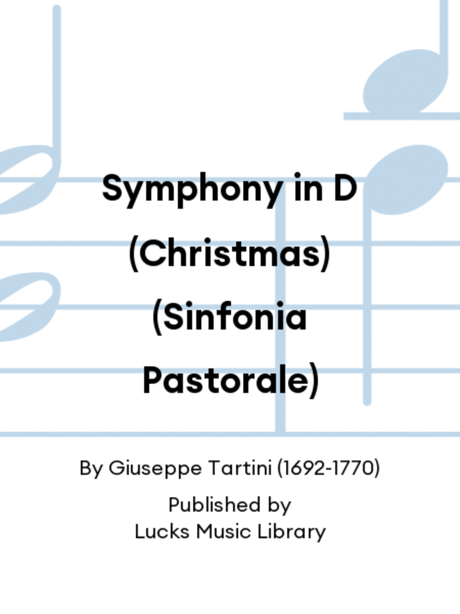 Symphony in D (Christmas) (Sinfonia Pastorale) Score scores gallery preview page 1
