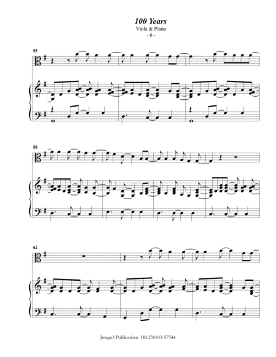 100 Years Viola scores gallery preview page 6