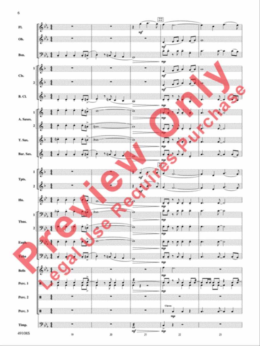 Tango for Two Left Feet Tango for Two Left Feet Concert Band scores gallery preview page 7