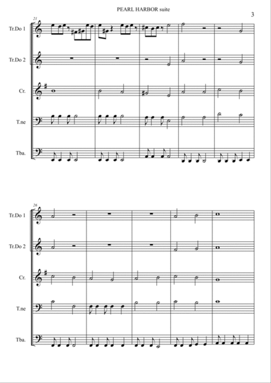 War Brass Ensemble scores gallery preview page 4