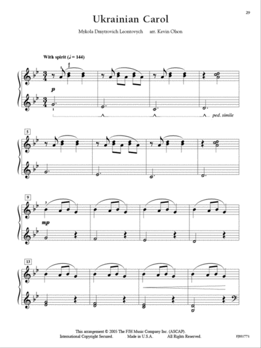 Christmas Treasures Piano Method scores gallery preview page 4