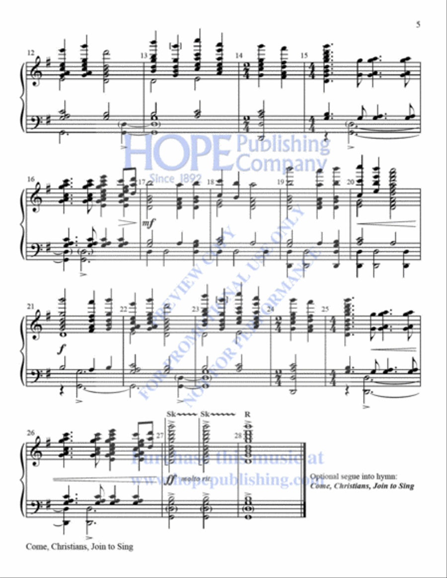 WORSHIP OPENERS: Handbell Introits, Vol 1 Handbell Choir scores gallery preview page 6