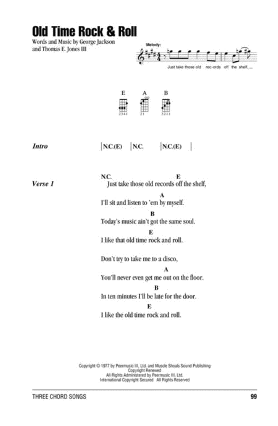 Three Chord Songs Ukulele scores gallery preview page 5