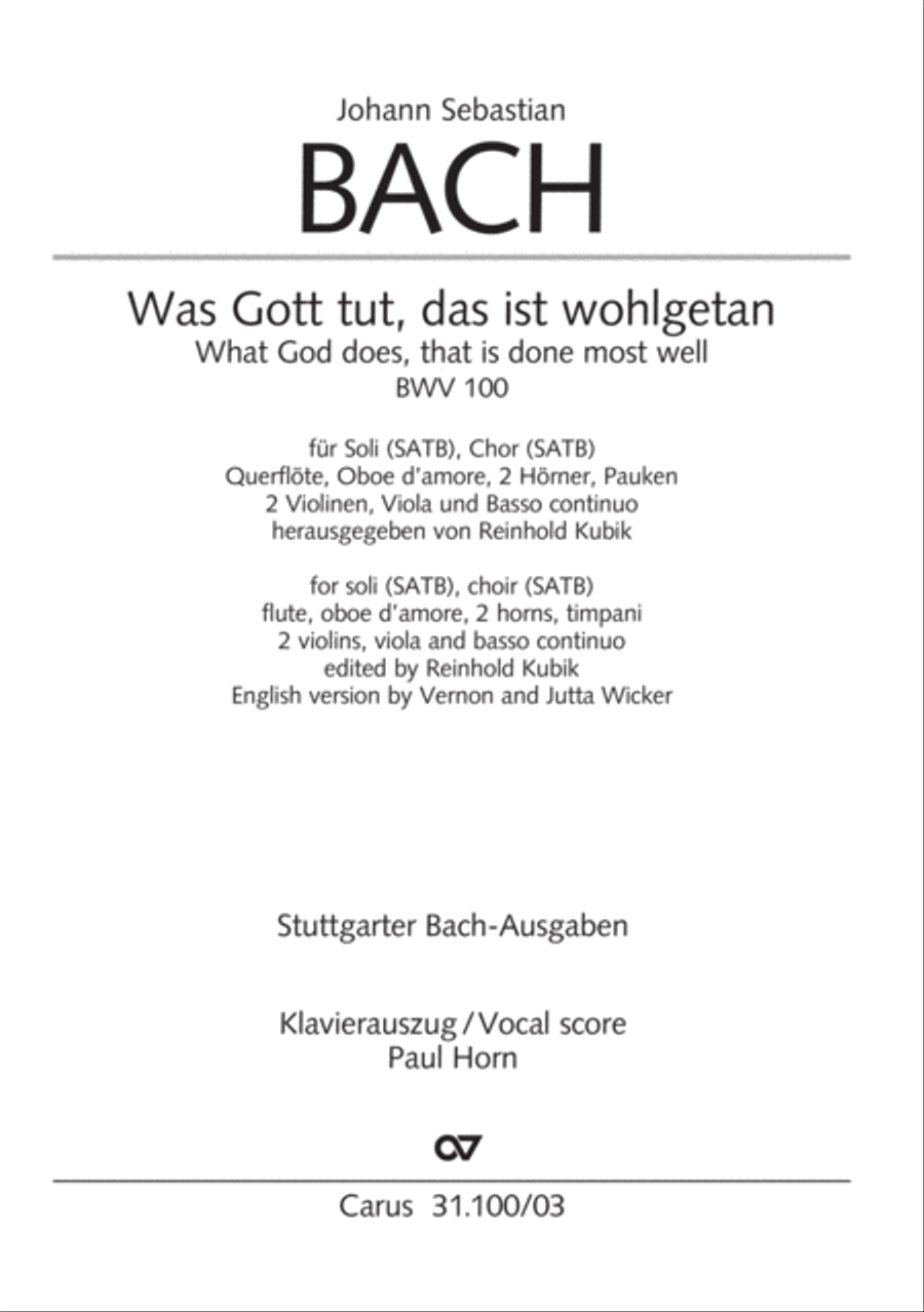 Whatever God ordains is right (Was Gott tut, das ist wohlgetan) 4-Part scores gallery preview page 2