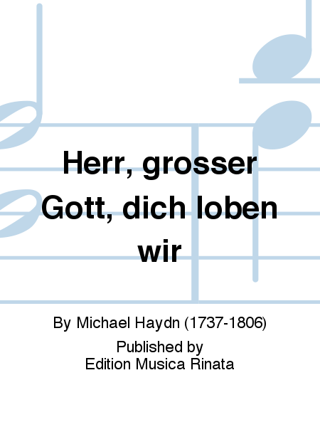 Herr, grosser Gott, dich loben wir