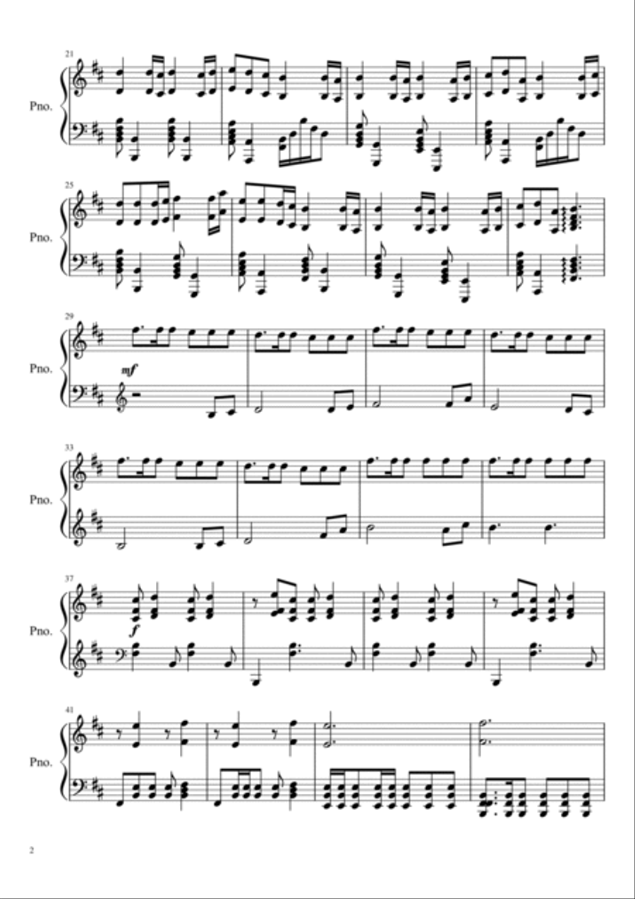 Dragonborn (skyrim Theme) Piano Solo scores gallery preview page 2