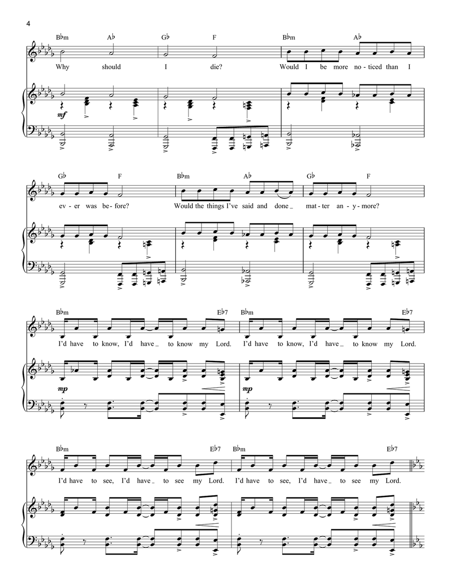 I Only Want To Say (Gethsemane) (from Jesus Christ Superstar) Voice scores gallery preview page 4