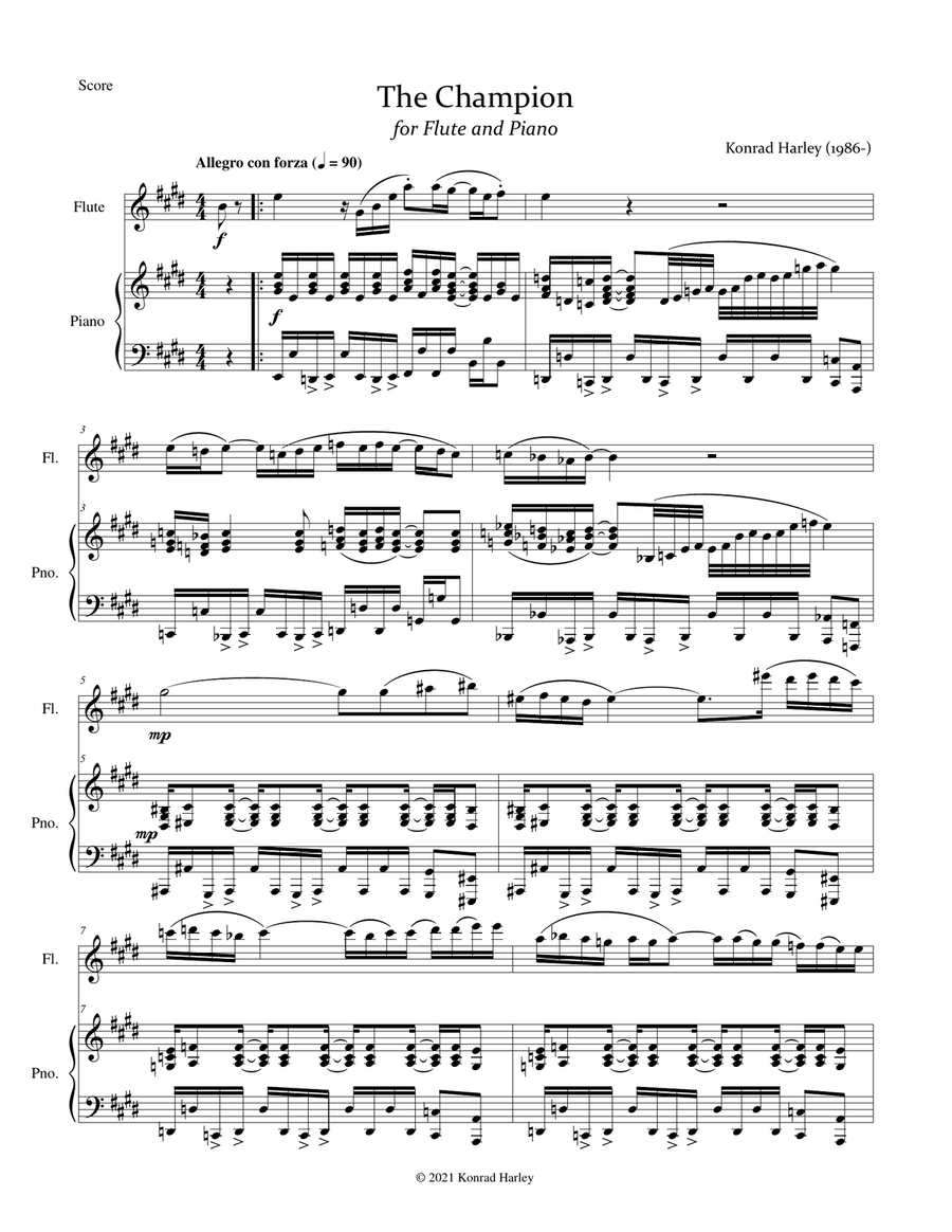 The Champion The Champion Flute Solo scores gallery preview page 1