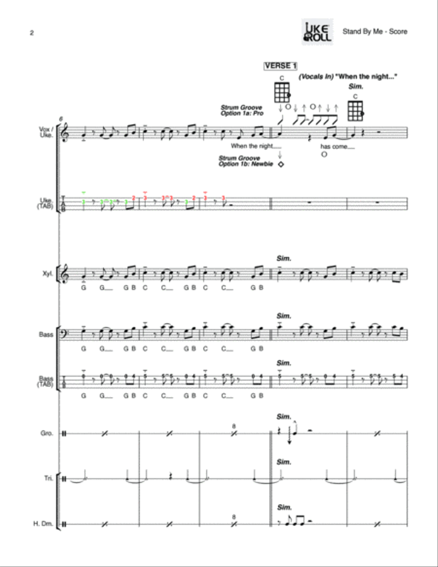 Stand By Me Soprano Recorder scores gallery preview page 2