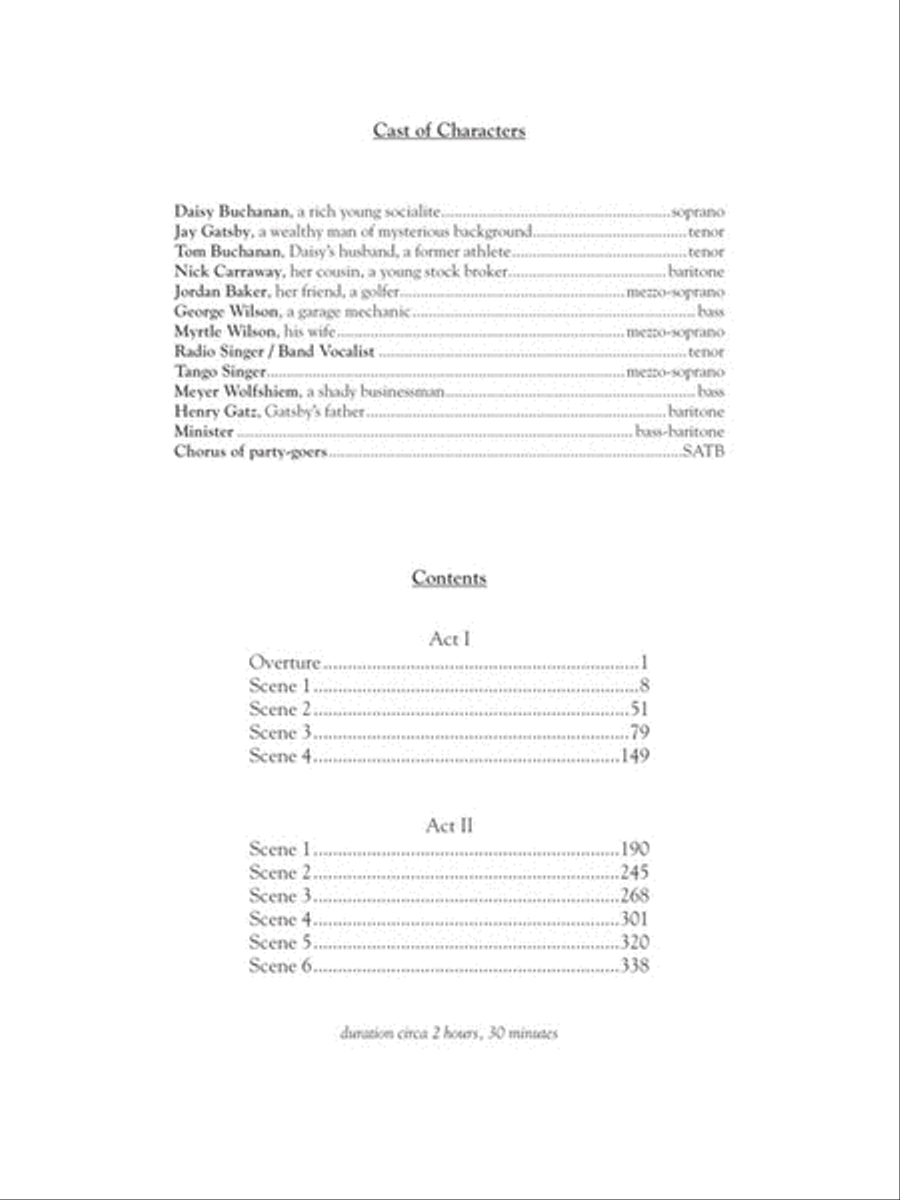 The Great Gatsby Voice scores gallery preview page 2