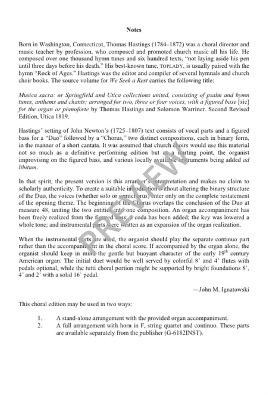 We Seek a Rest We Seek a Rest 4-Part scores gallery preview page 2