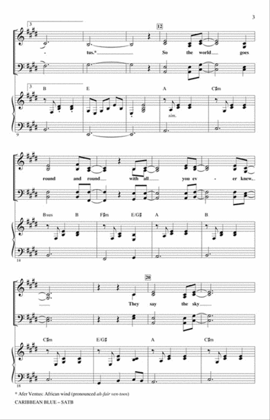 Caribbean Blue 4-Part scores gallery preview page 2