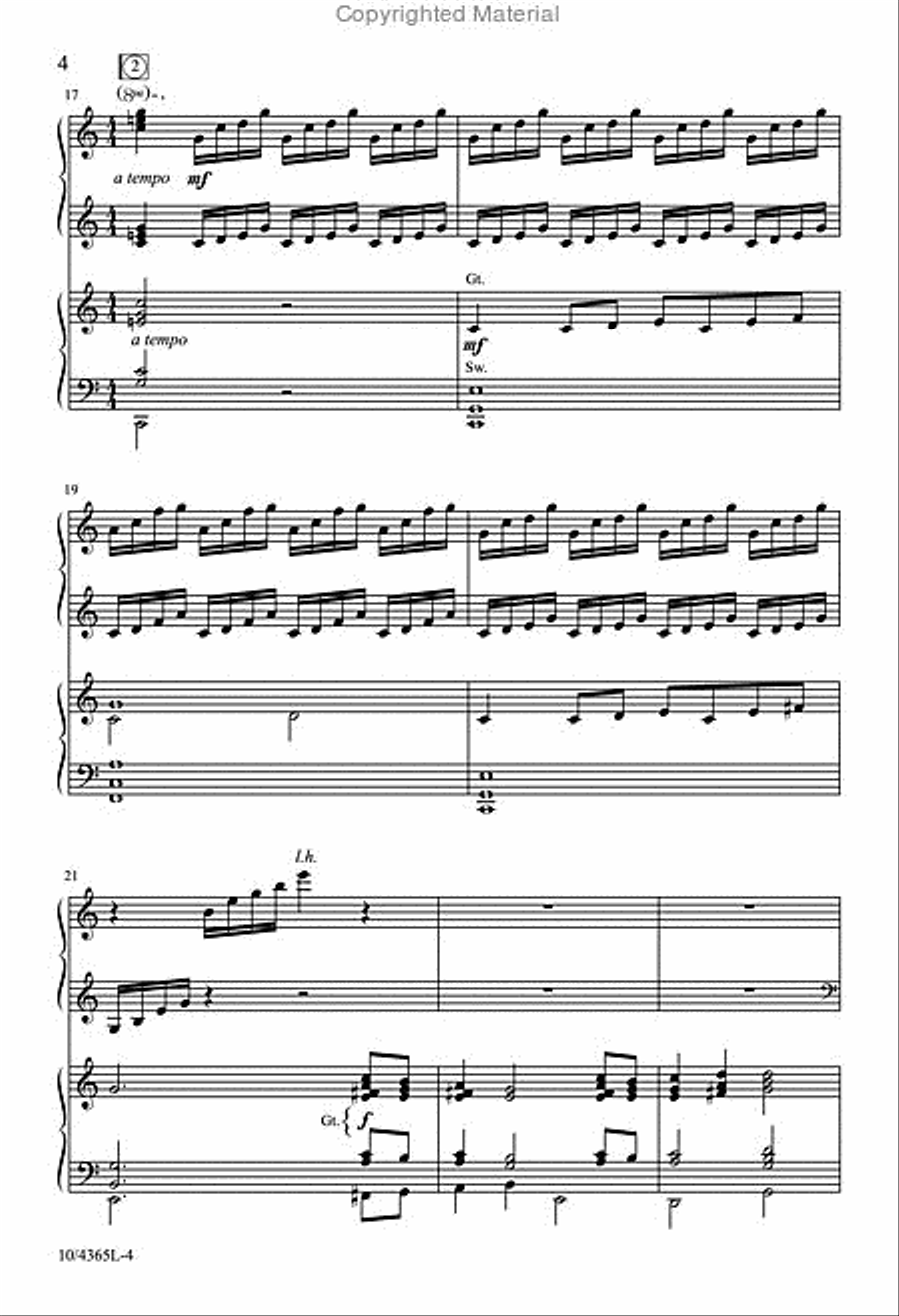 Hear How the Bells of Christmas Play 4-Part scores gallery preview page 4