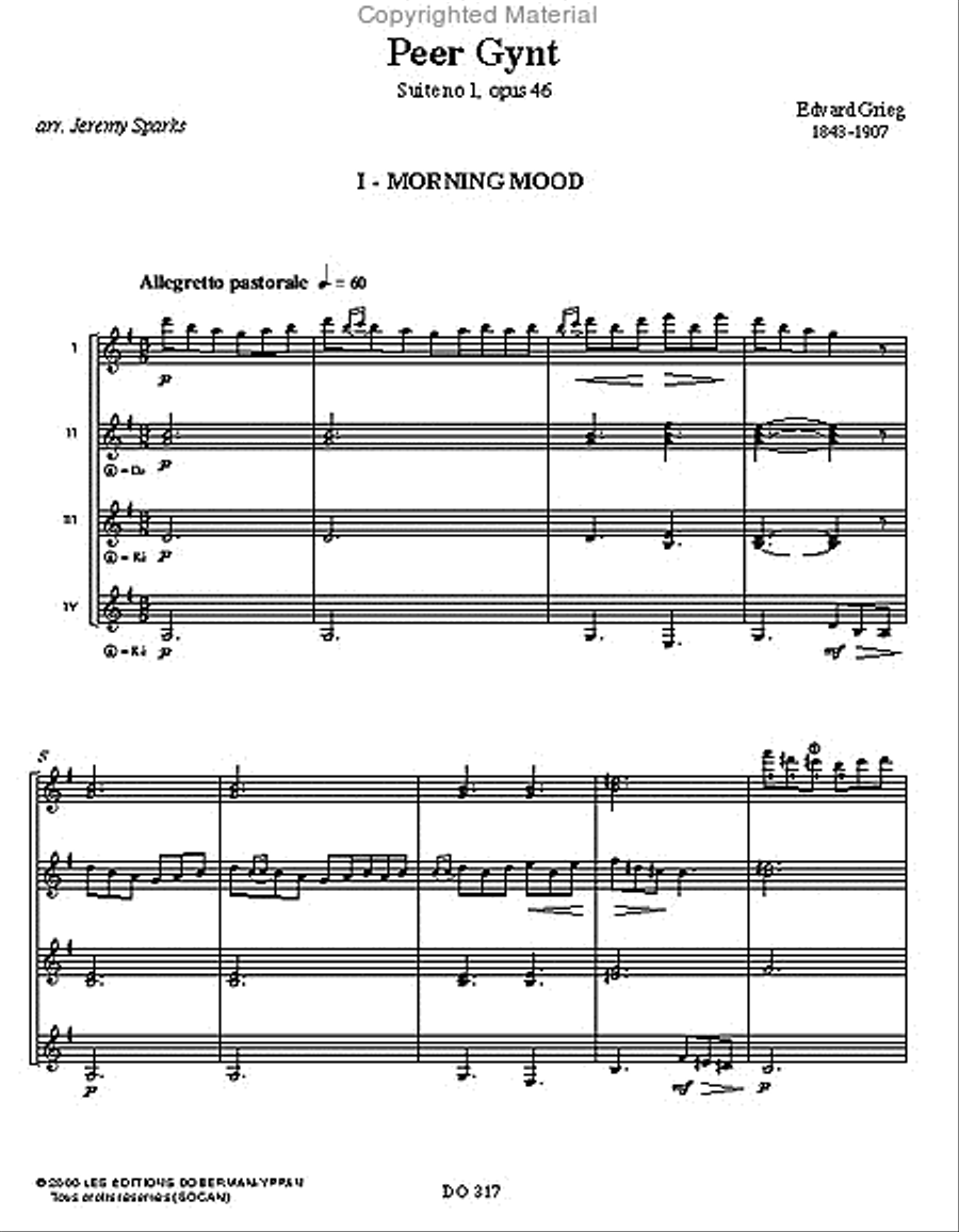 Peer Gynt Suite Peer Gynt Suite Guitar Ensemble scores gallery preview page 2