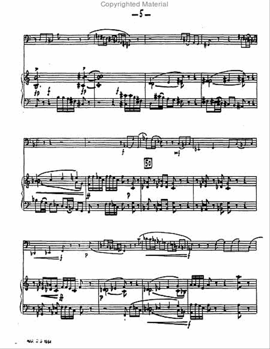 Concertino for Tuba and Piano Tuba scores gallery preview page 6