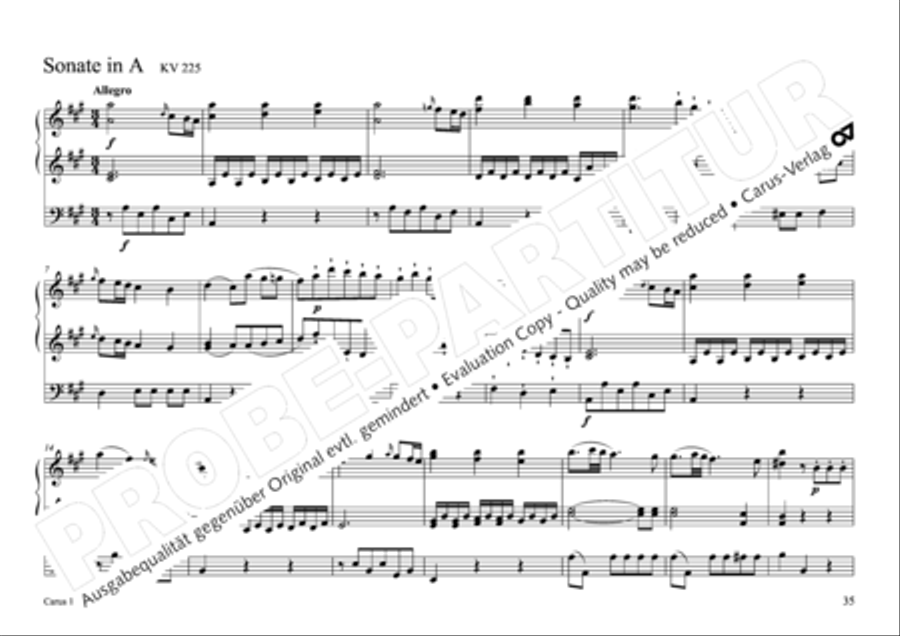 17 Church sonatas 17 Church sonatas Organ Solo scores gallery preview page 36