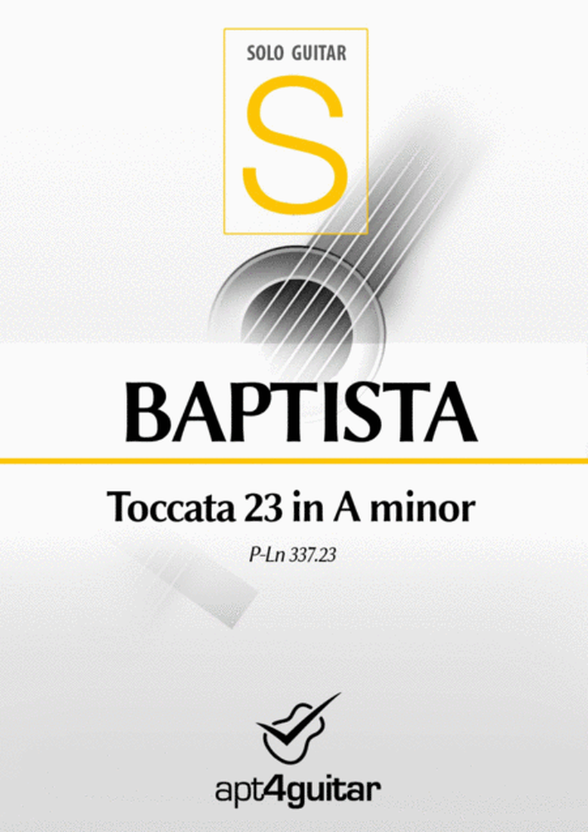 Toccata 23 in A minor image number null