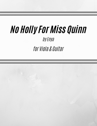 No Holly For Miss Quinn