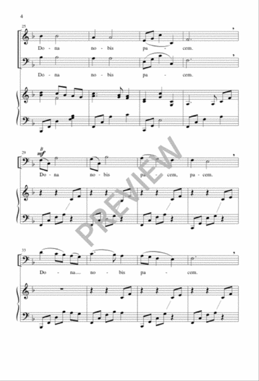 Dona Nobis Pacem Dona Nobis Pacem 3-Part scores gallery preview page 4