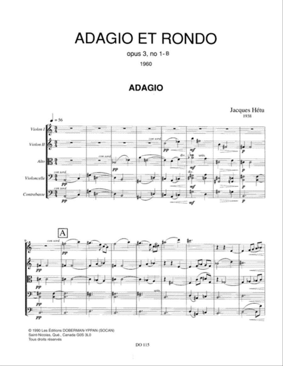 Adagio et Rondo Adagio et Rondo Orchestra scores gallery preview page 3