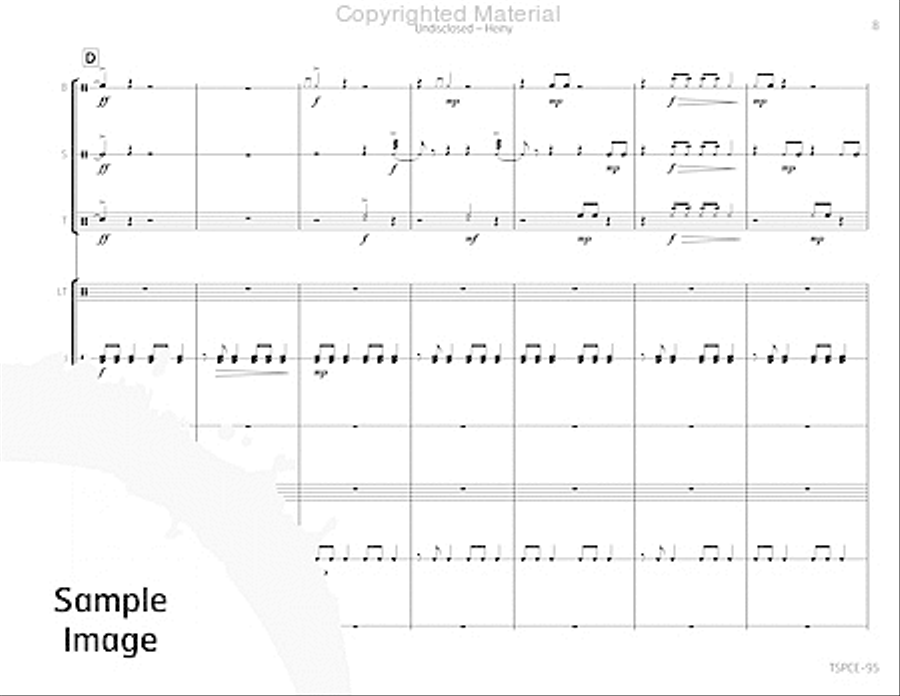 Undisclosed Undisclosed Percussion Ensemble scores gallery preview page 12