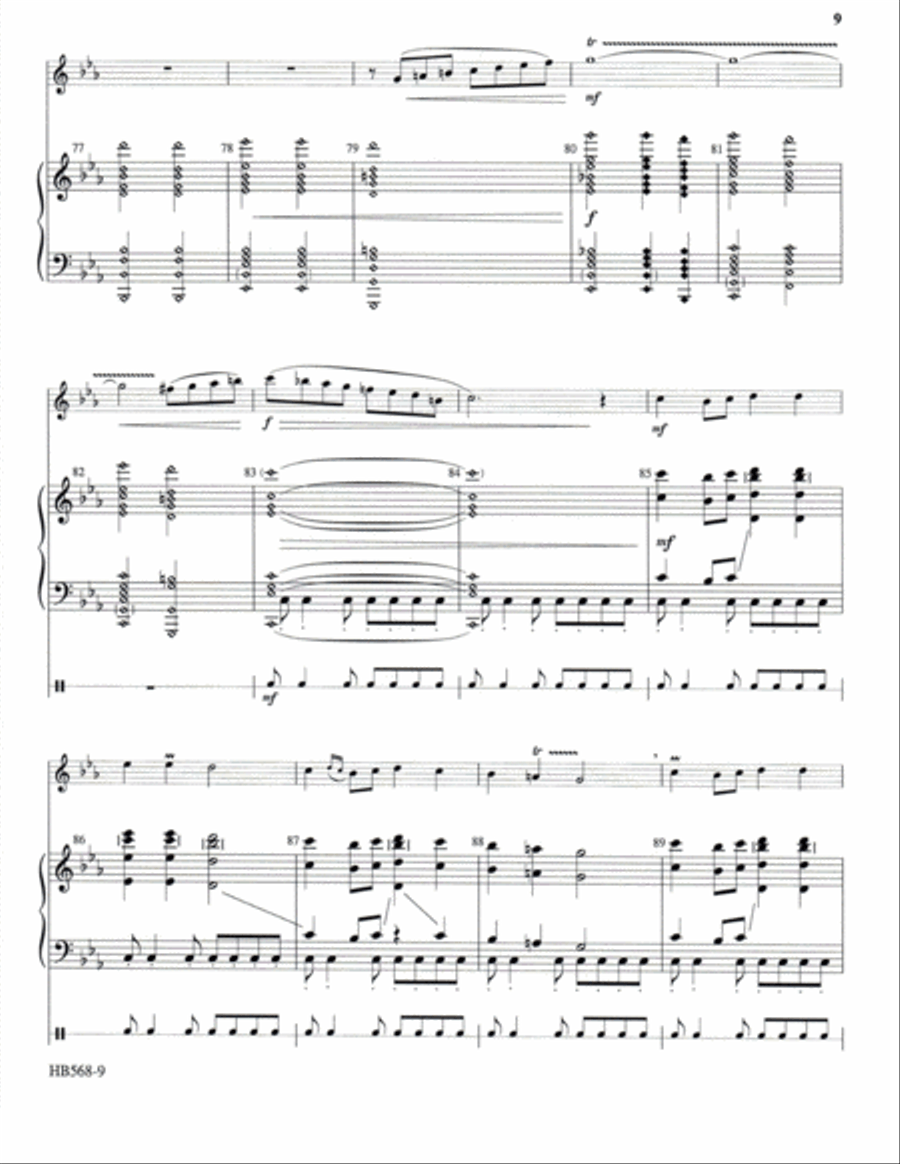 Carol of the Birds - full score - Krug Handbell Choir scores gallery preview page 8