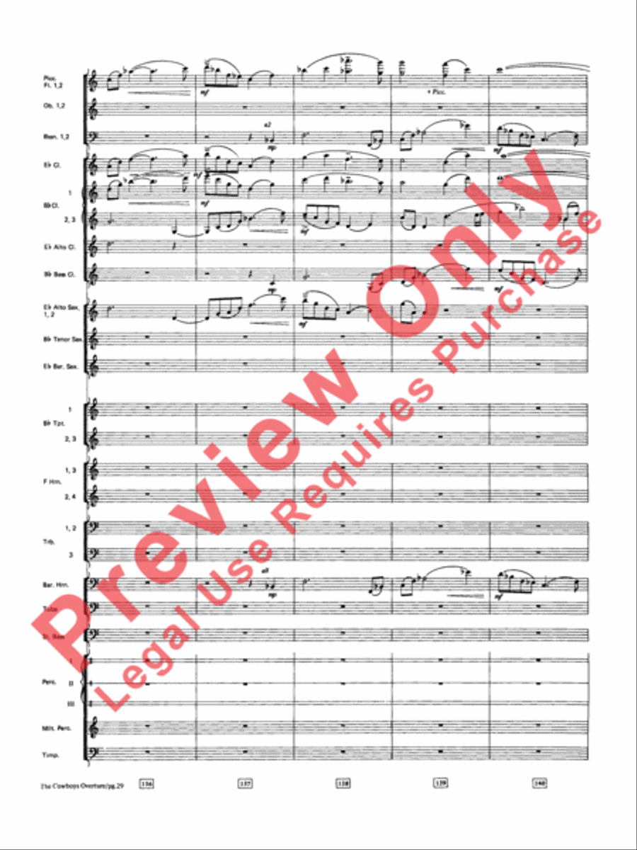 The Cowboys Concert Band scores gallery preview page 30