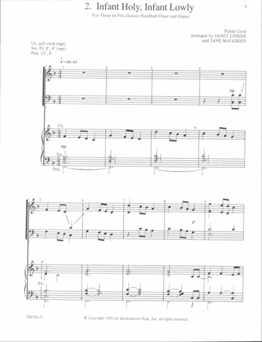 Two for Two by Two for Christmas II - full score Handbell Choir scores gallery preview page 4