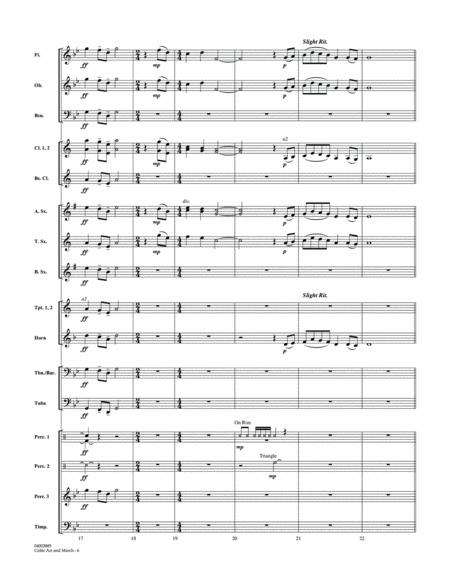 Celtic Air and March (Songs of Irish Rebellion) - Conductor Score (Full Score)