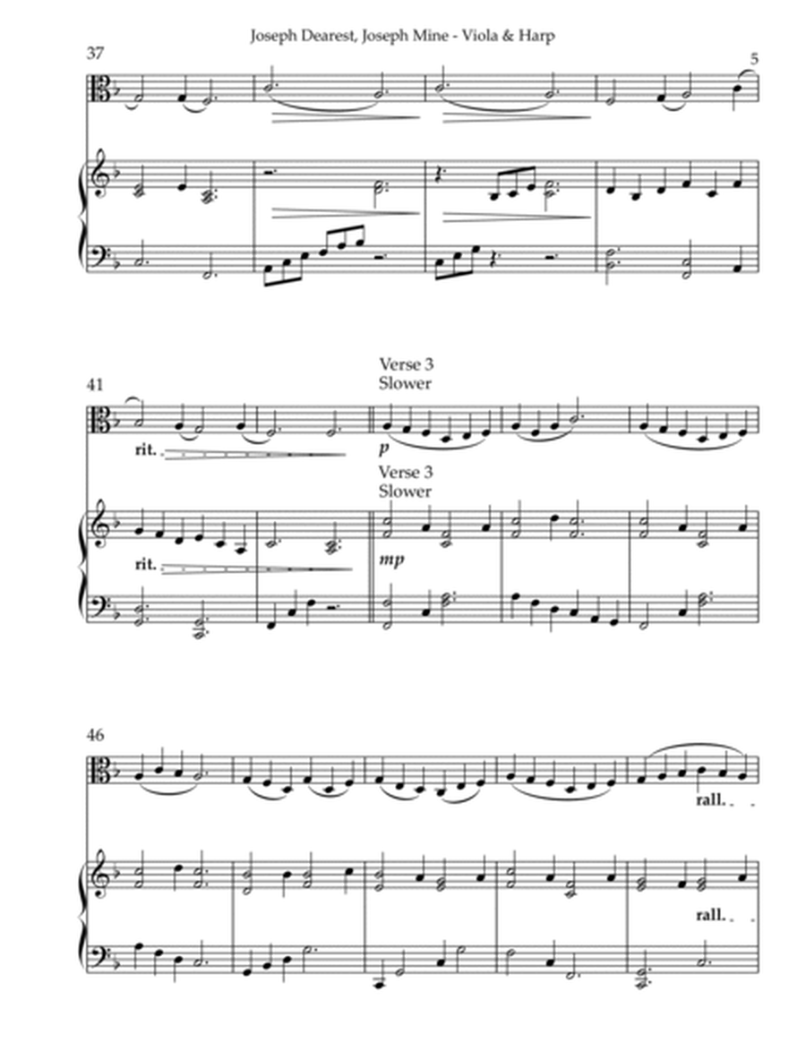 Joseph Dearest, Joseph Mine, Duet for Viola & Harp image number null